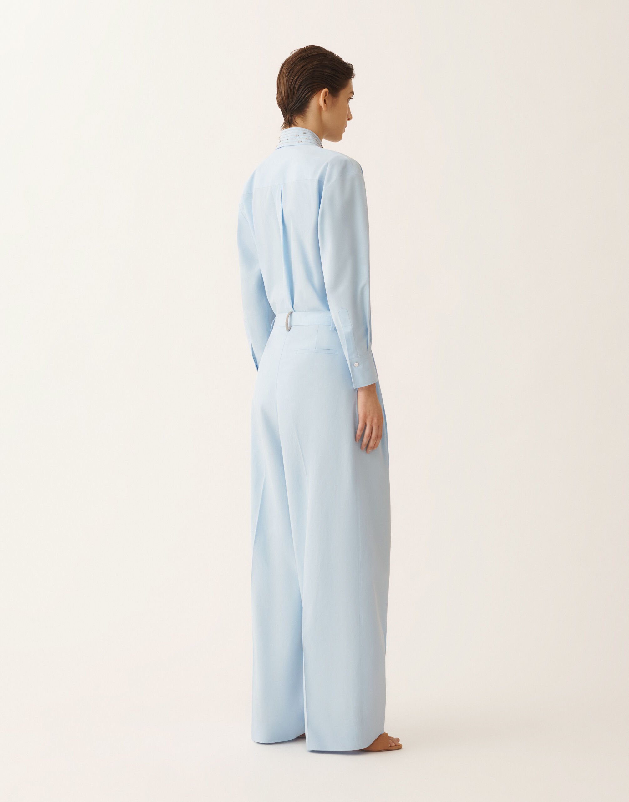 Fabiana Filippi Sky blue poplin pants SKY BLUE PAD276F367M1290000