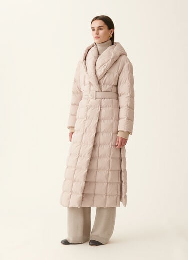 Long ultralight technical down coat, cachà Fabiana Filippi Long ultralight technical down coat, cachà Cachà CTD226F657M3800000