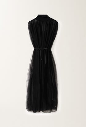 Fabiana Filippi Tulle dress, black AQUAGREEN ABD275F625L2330000