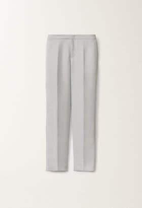 Fabiana Filippi Montefalco linen and viscose trousers, mauve BLACK PAD265F326D4320000