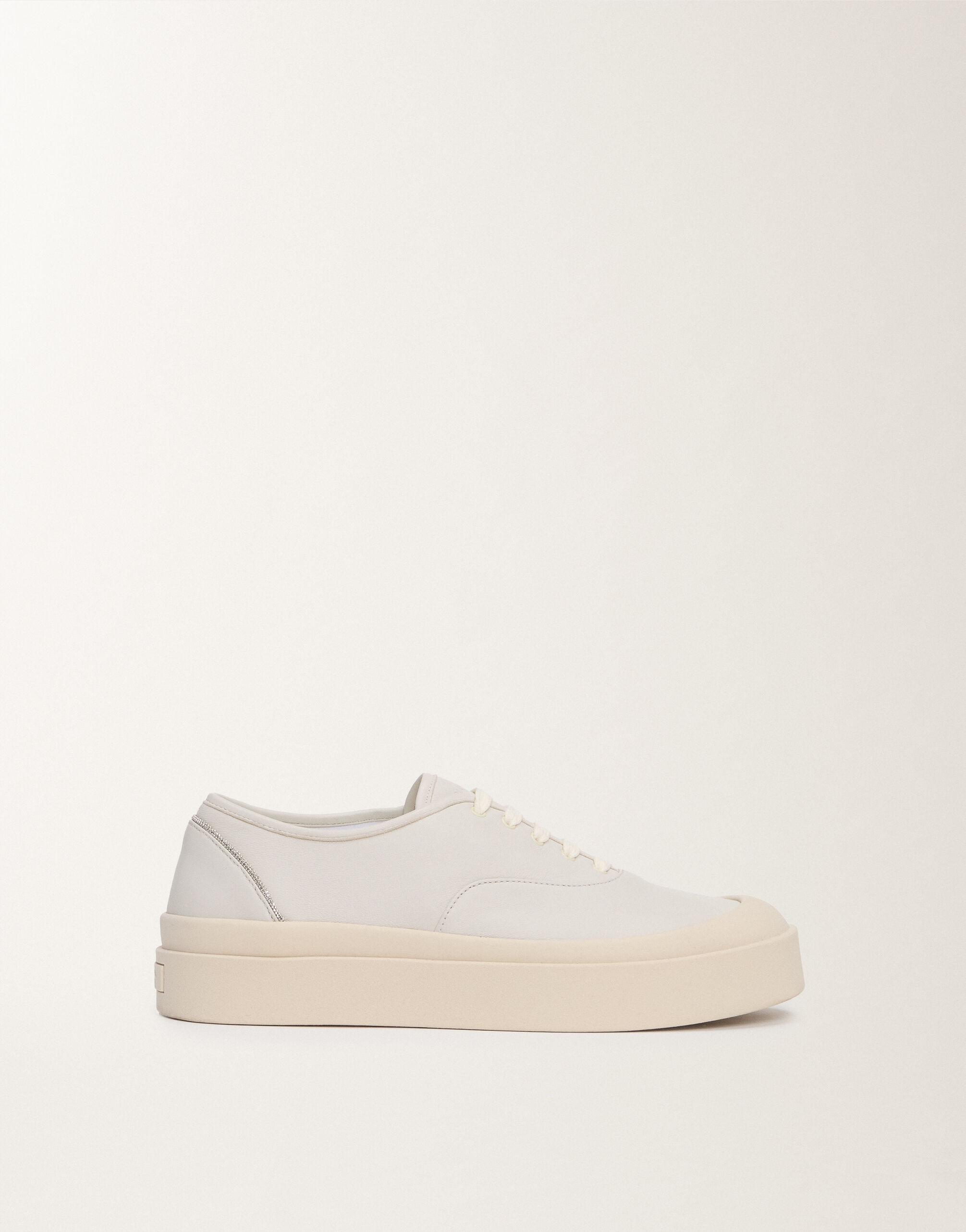 Fabiana Filippi Nappa leather sneakers, butter BUTTER ASD275A961L4080000