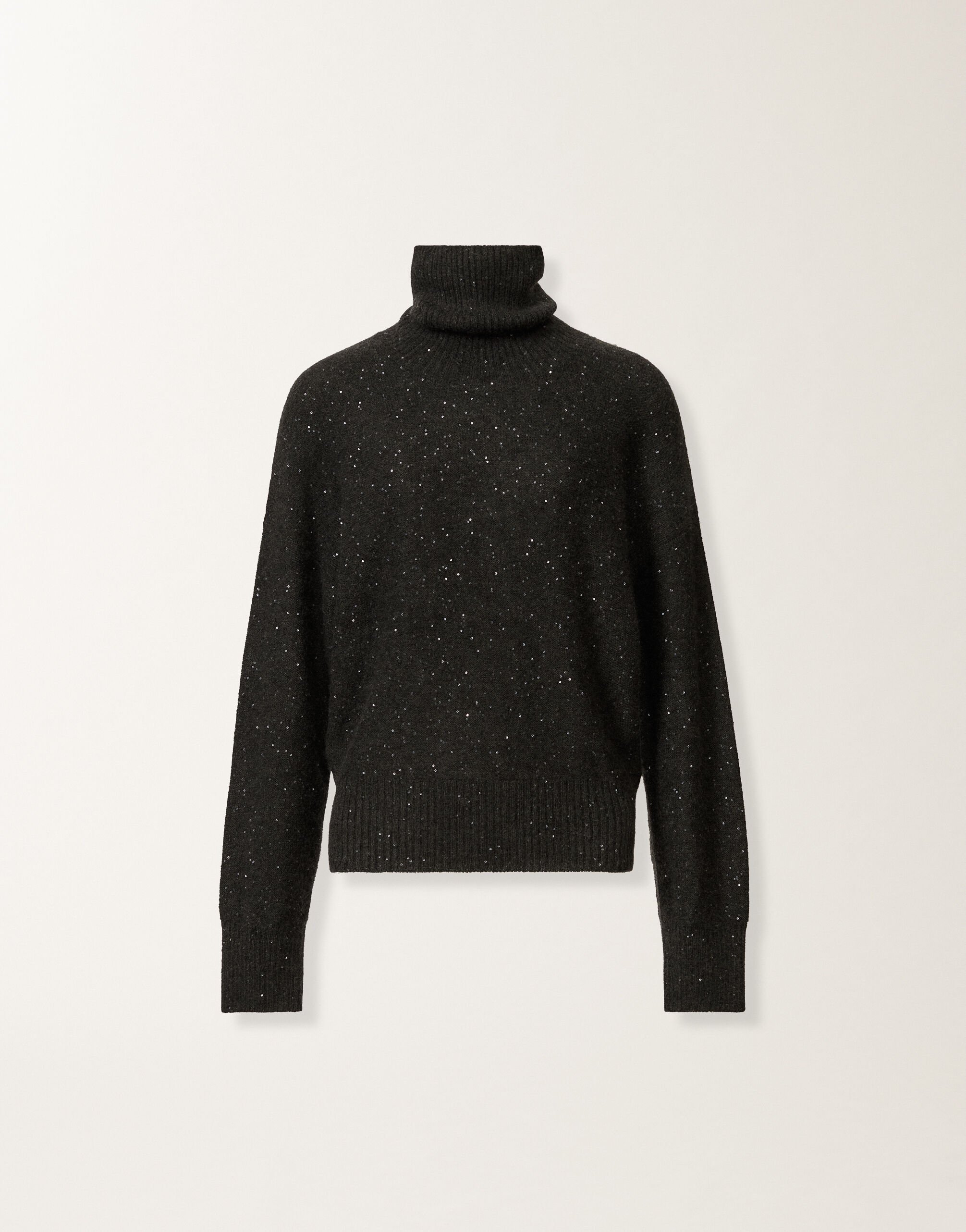 Fabiana Filippi Wool and silk sweater with sequins, slate Grey MAD225F528D2960000