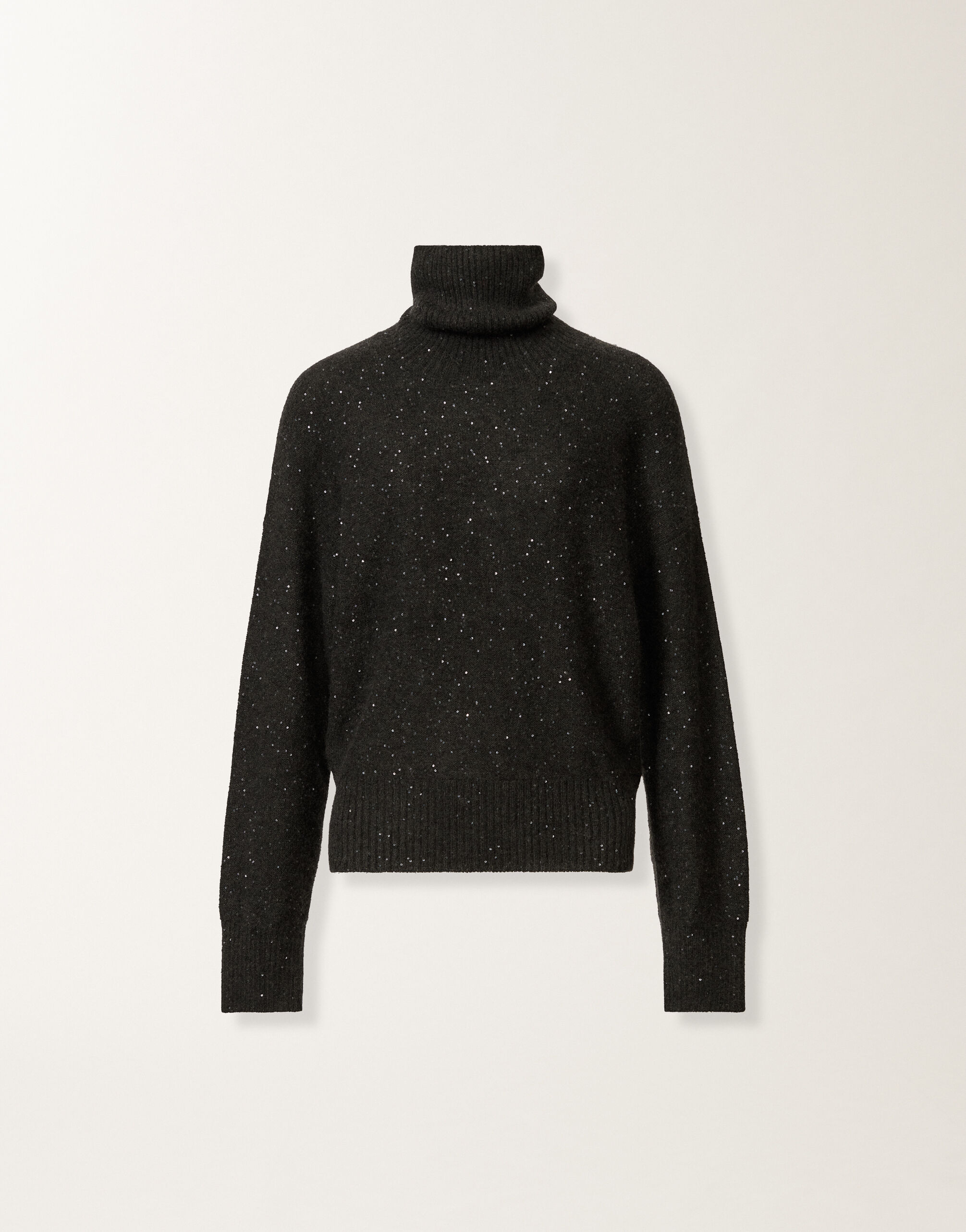Fabiana Filippi Wool and silk sweater with sequins, slate Grey MAD225F528D2960000