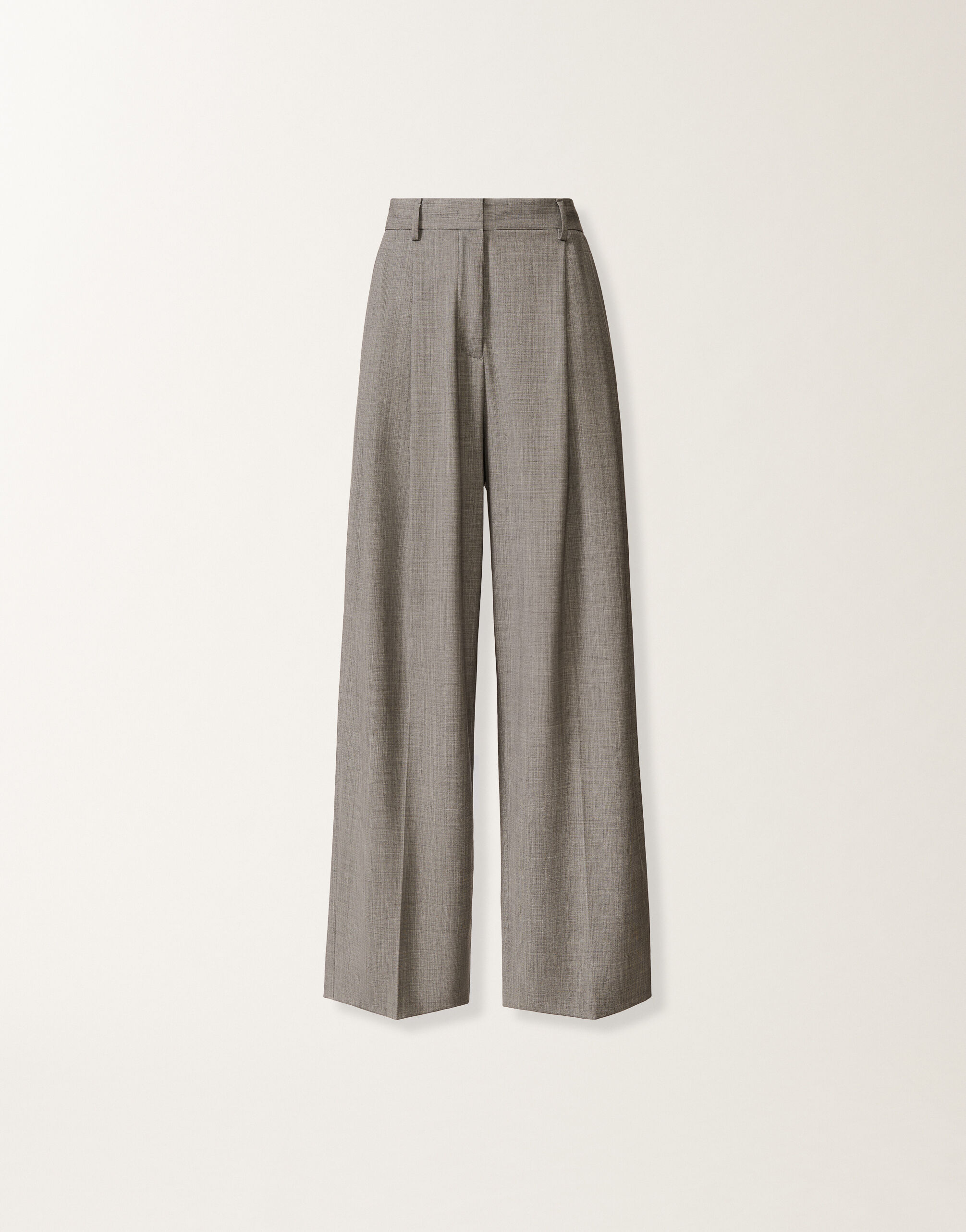 Fabiana Filippi Pants in lightweight stretch wool, rock mélange Gray PAD266F367L7630000