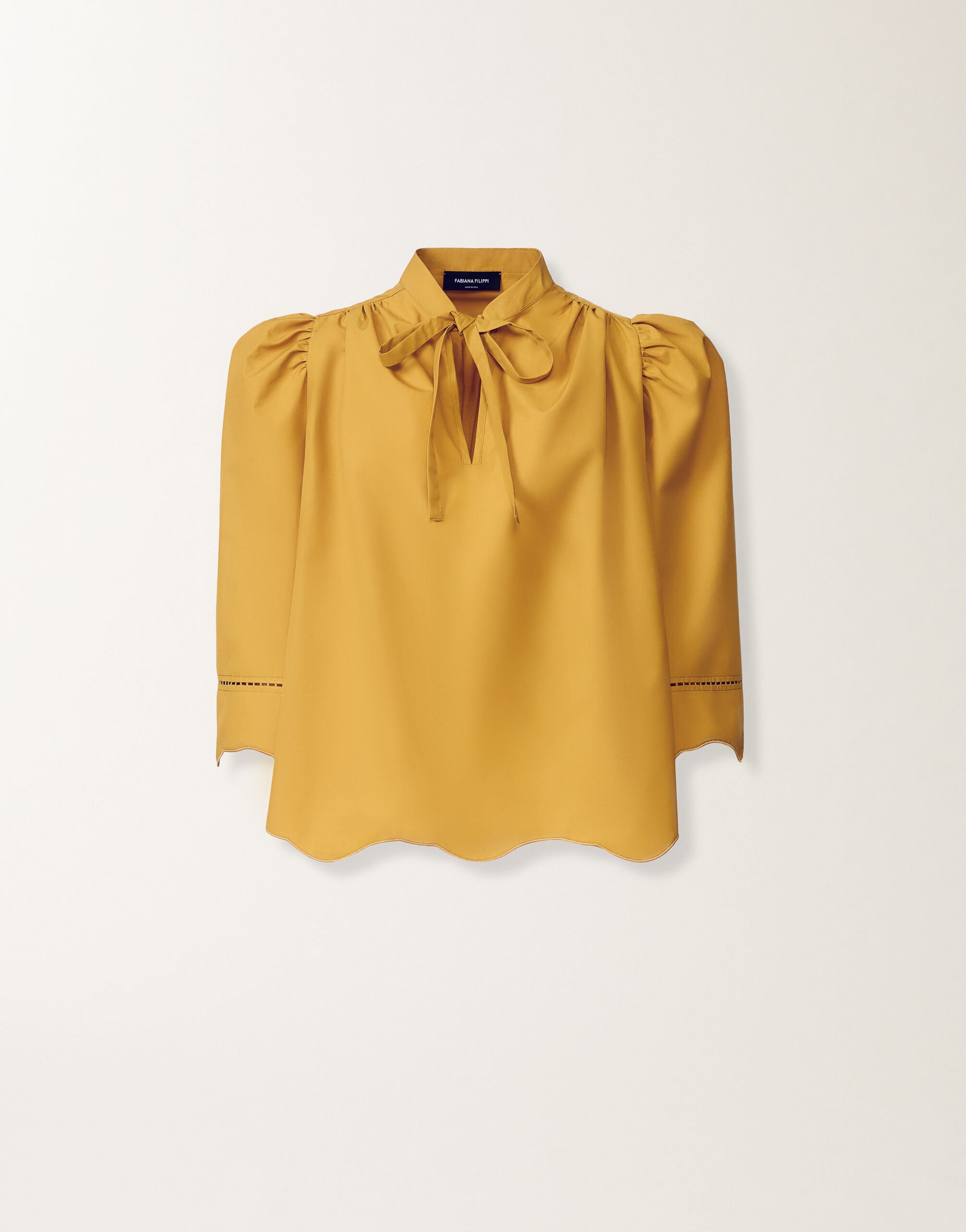 Top de popelina, mostaza Fabiana Filippi Top de popelina, mostaza MOSTAZA TPD276F740M1270000