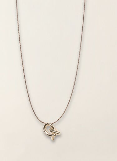 Knot pendant necklace, gold Fabiana Filippi Knot pendant necklace, gold Gold BXD216A901M5320000