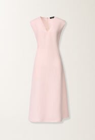 Fabiana Filippi Fluid dress in linen and viscose, petal pink PETAL PINK ABD276F620M1480000