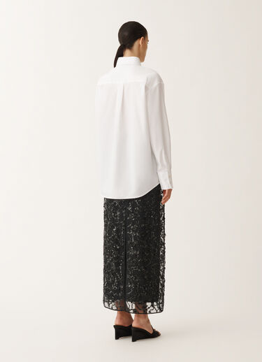 Fabiana Filippi Poplin boyfriend shirt, optical white WHITE CAD265F329D6500000