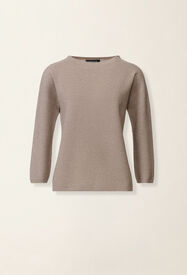 Fabiana Filippi Pullover aus Platinum mit Lurex, mocha Mocha MAD216F398M3330000