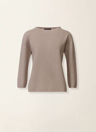 Pullover aus Platinum mit Lurex, mocha Fabiana Filippi Pullover aus Platinum mit Lurex, mocha Mocha MAD216F398M3330000