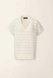 Fabiana Filippi Striped Platinum and mohair sweater, raffia Raffia MAD226F471M4200000