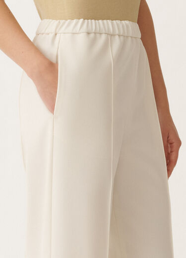 Fabiana Filippi Gubbio techno tailoring jogging trousers, butter WHITE PAD265F322D8070000