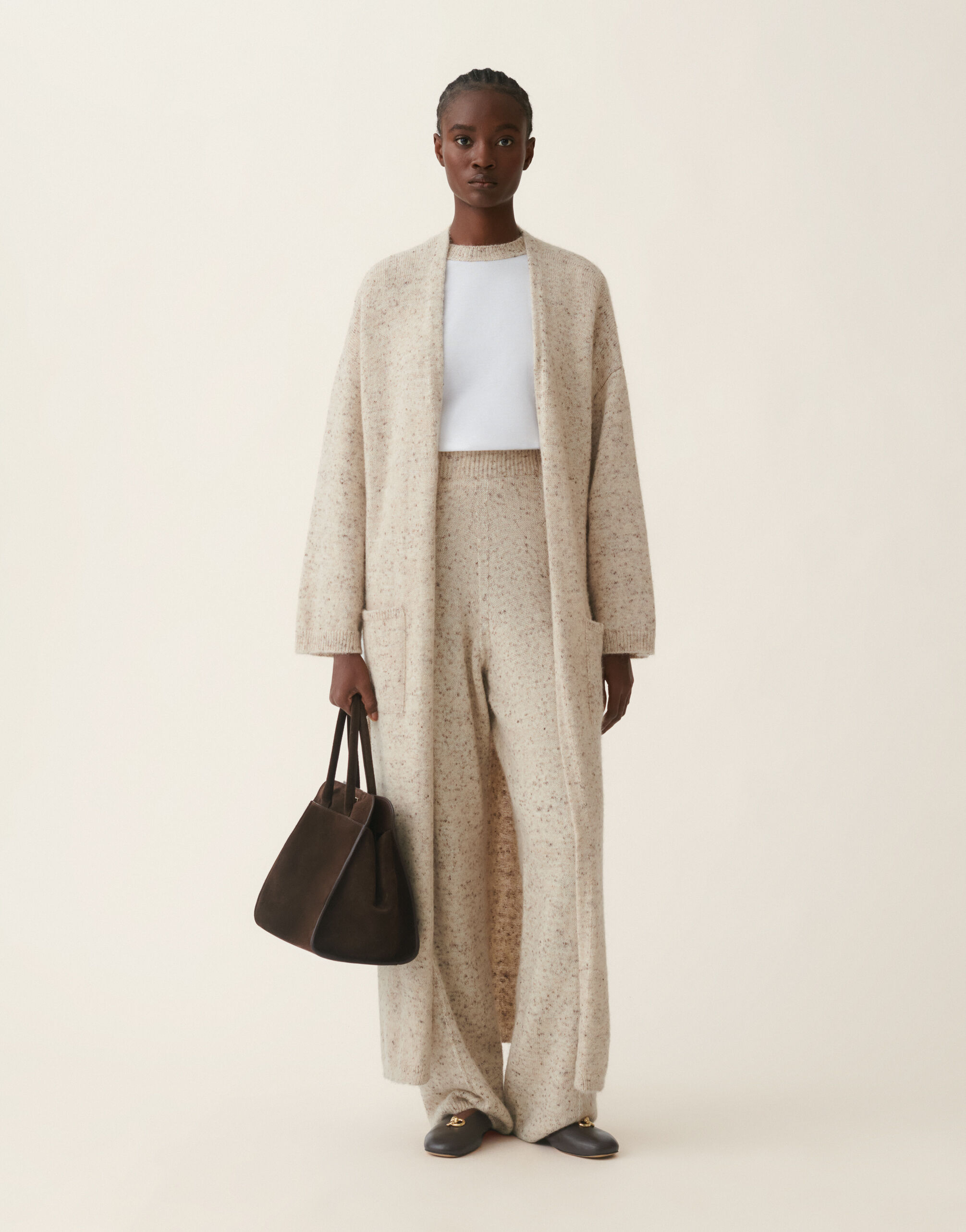 Fabiana Filippi Cardigan en fil Donegal avec lurex, cachà Cachà MAD216F088M2580000