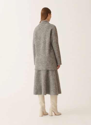 Fabiana Filippi Shirt in brushed merino and mohair, rock Grey MAD225F543L6200000