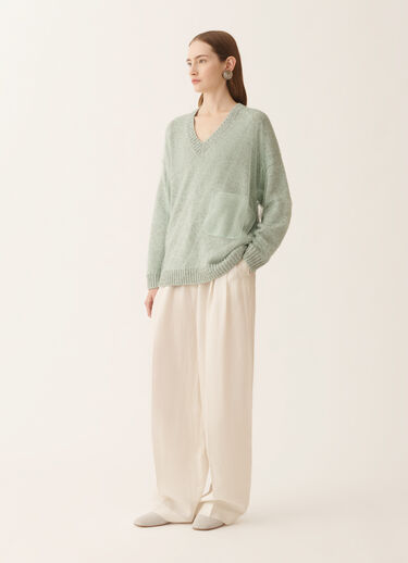 Fabiana Filippi Mouliné yarn sweater in Ghirri green Ghirri Green MAD266F111L7450000