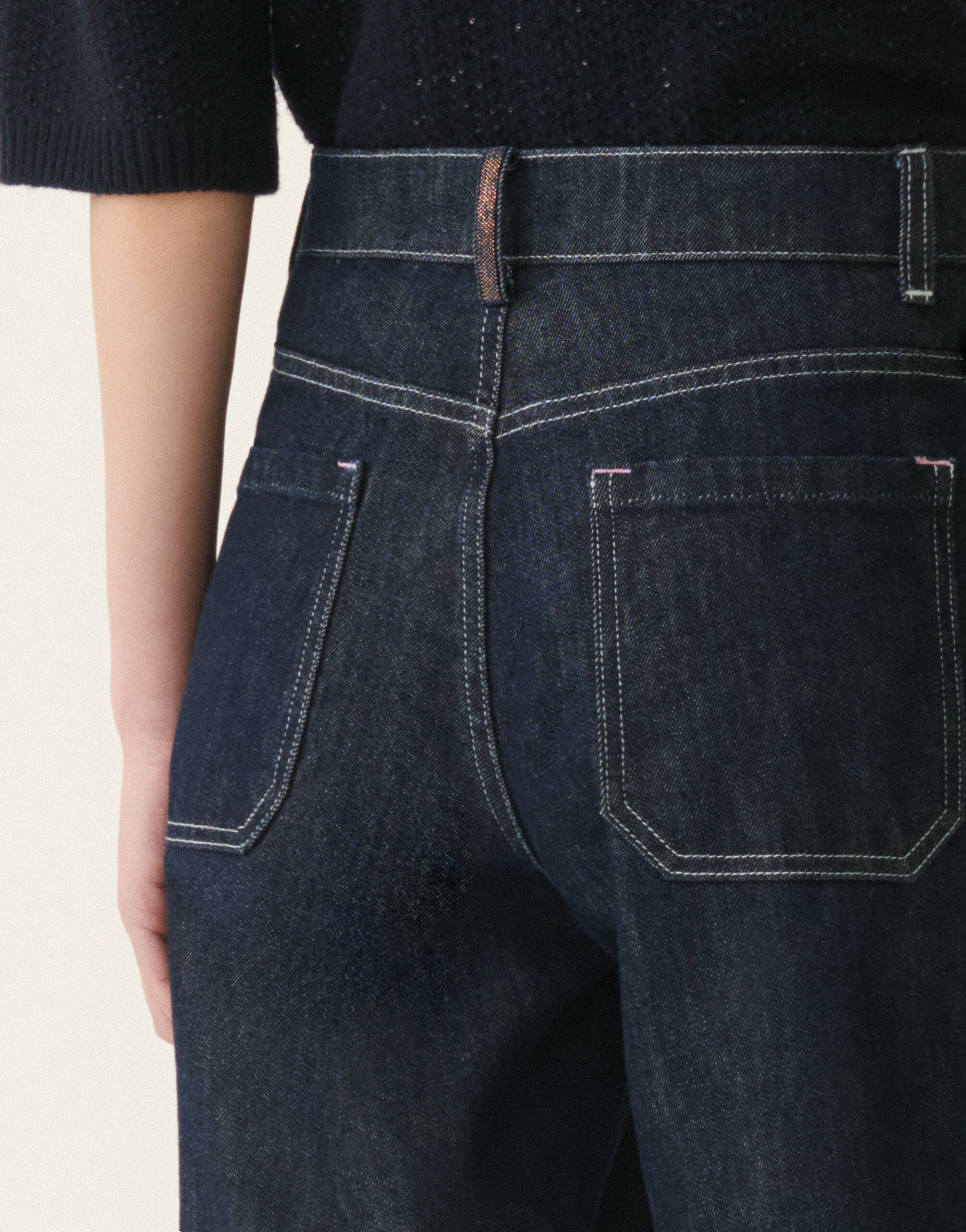 Fabiana Filippi Pantalon denim barrel, bleu adouci Bleu adouci PAD216F347M2770000
