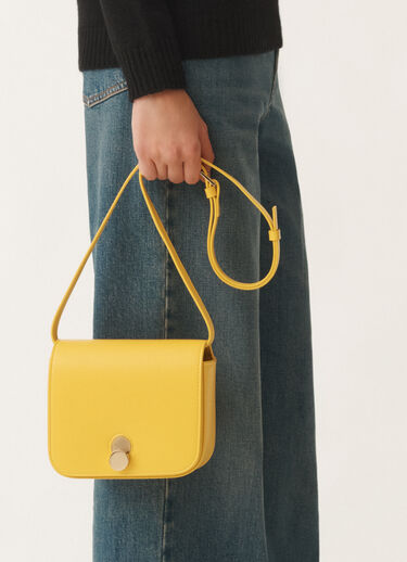 Fabiana Filippi Eclissi calfskin messenger bag, cedar YELLOW BGD265A859L2140000