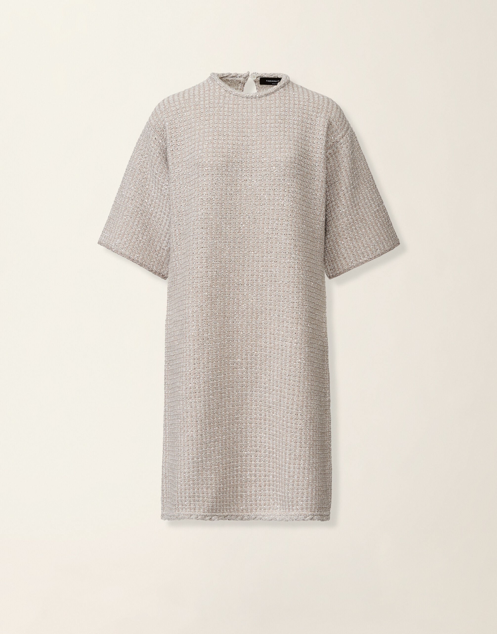 Fabiana Filippi Abito in tweed, granito Granito ABD216F134M2570000