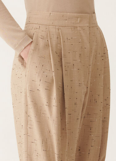 Fabiana Filippi Hose aus geknöpftem Tailoring, ahornfarben Beige PAD215F358D8920000