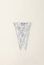 Fabiana Filippi Losange en twill de soie, blanc, bleu nuit et cachà Blanc, bleu nuit et cachà SAD216A877M5030000