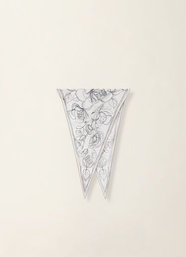 Losange en twill de soie, blanc, bleu nuit et cachà Fabiana Filippi Losange en twill de soie, blanc, bleu nuit et cachà Blanc, bleu nuit et cachà SAD216A877M5030000