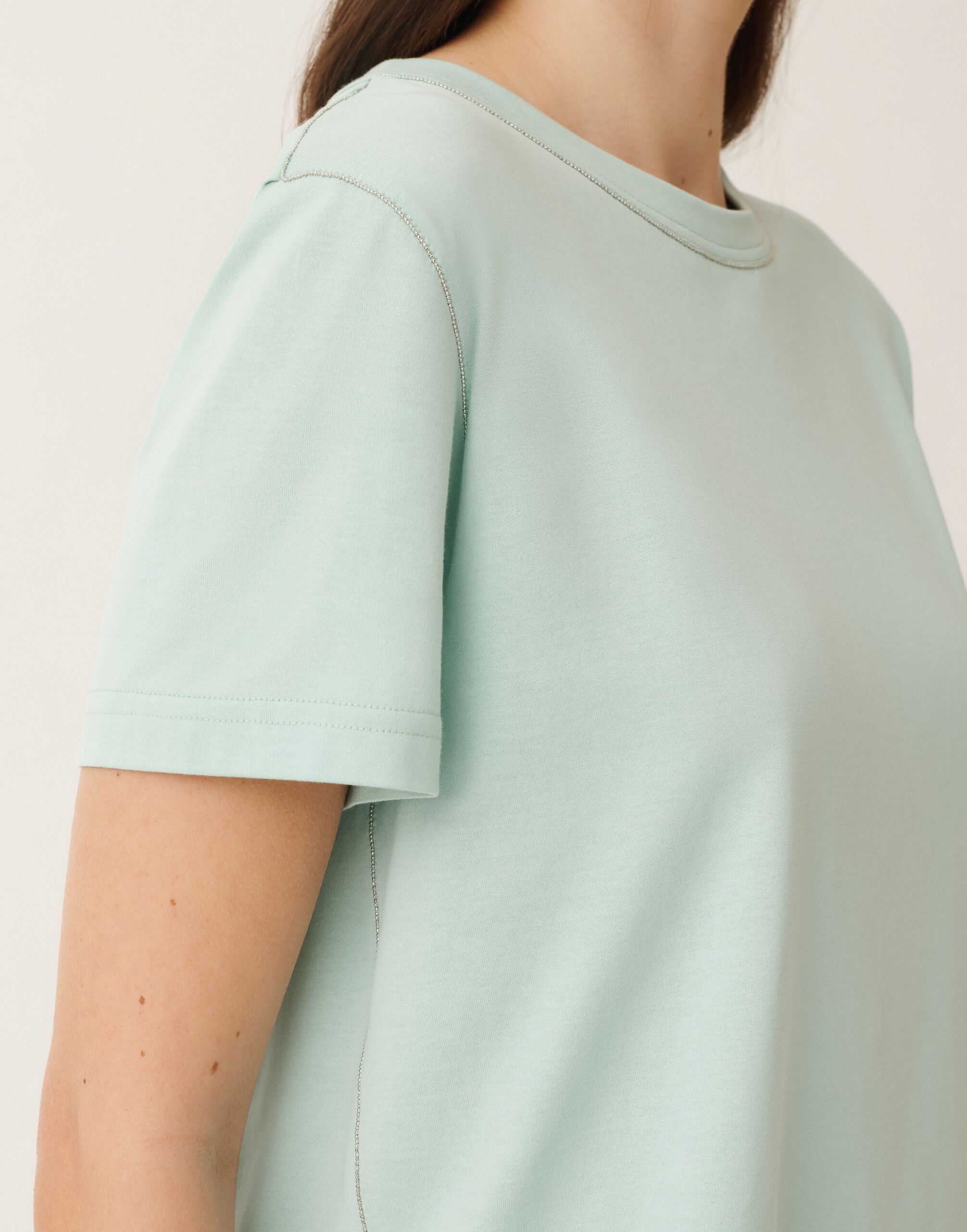 Fabiana Filippi Jersey T-shirt, aqua green AQUAGREEN JED265F278L1890000