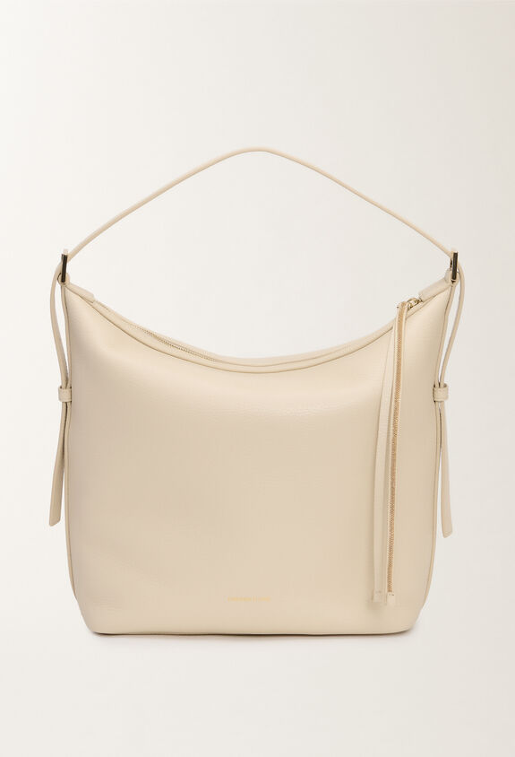 Fabiana Filippi Grained leather bag, vanilla VANILLA BGD275A079L4270000