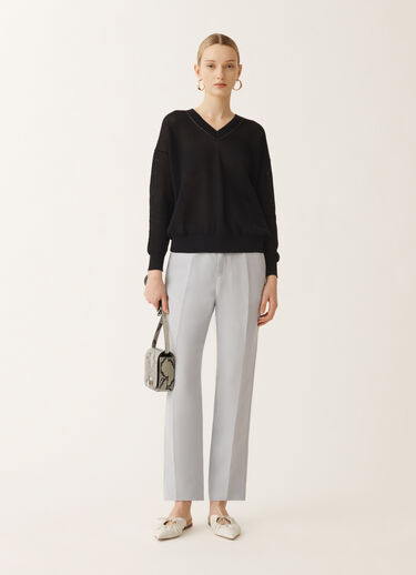 Fabiana Filippi Maglia in cotone organico, blu notte BLU NOTTE MAD275F546L3340000