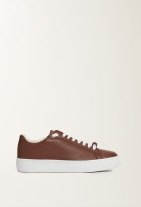 Fabiana Filippi Vintage nappa leather sneakers, mahogany BROWN ASD215A939L8040000