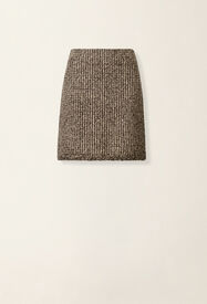 Fabiana Filippi Minijupe en tweed, ébène ébène GND216F325M2570000