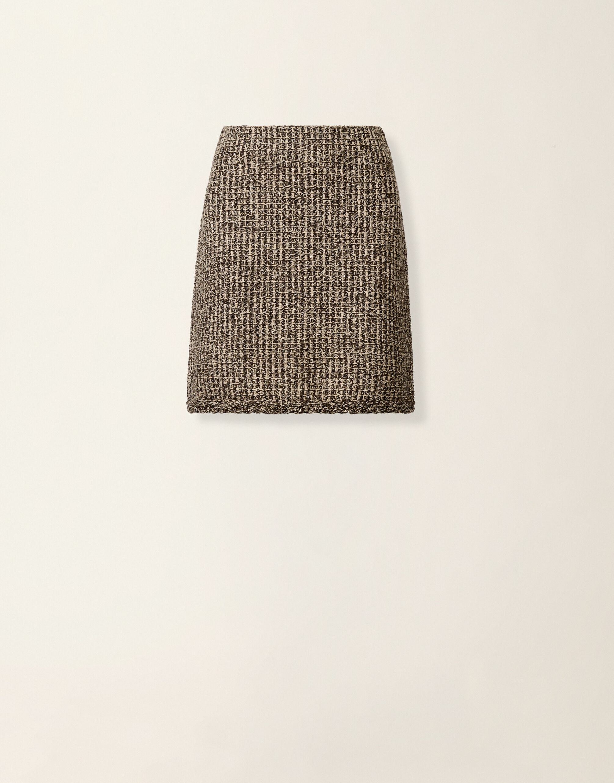 Fabiana Filippi Minijupe en tweed, ébène ébène GND216F325M2570000