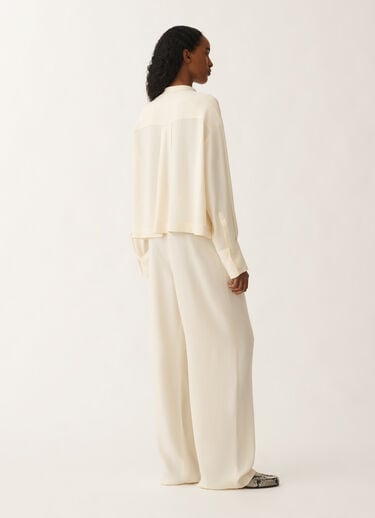Fabiana Filippi Envers satin shirt, vanilla WHITE CAD265F356L2880000