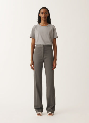Fabiana Filippi Pantalon Deruta en gabardine de coton, plomb GRIS PAD265F320L1920000