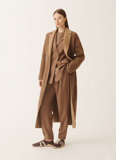Fabiana Filippi Double-breasted jacket in Prince of Wales check, birch Brown GCD225F207L6580000