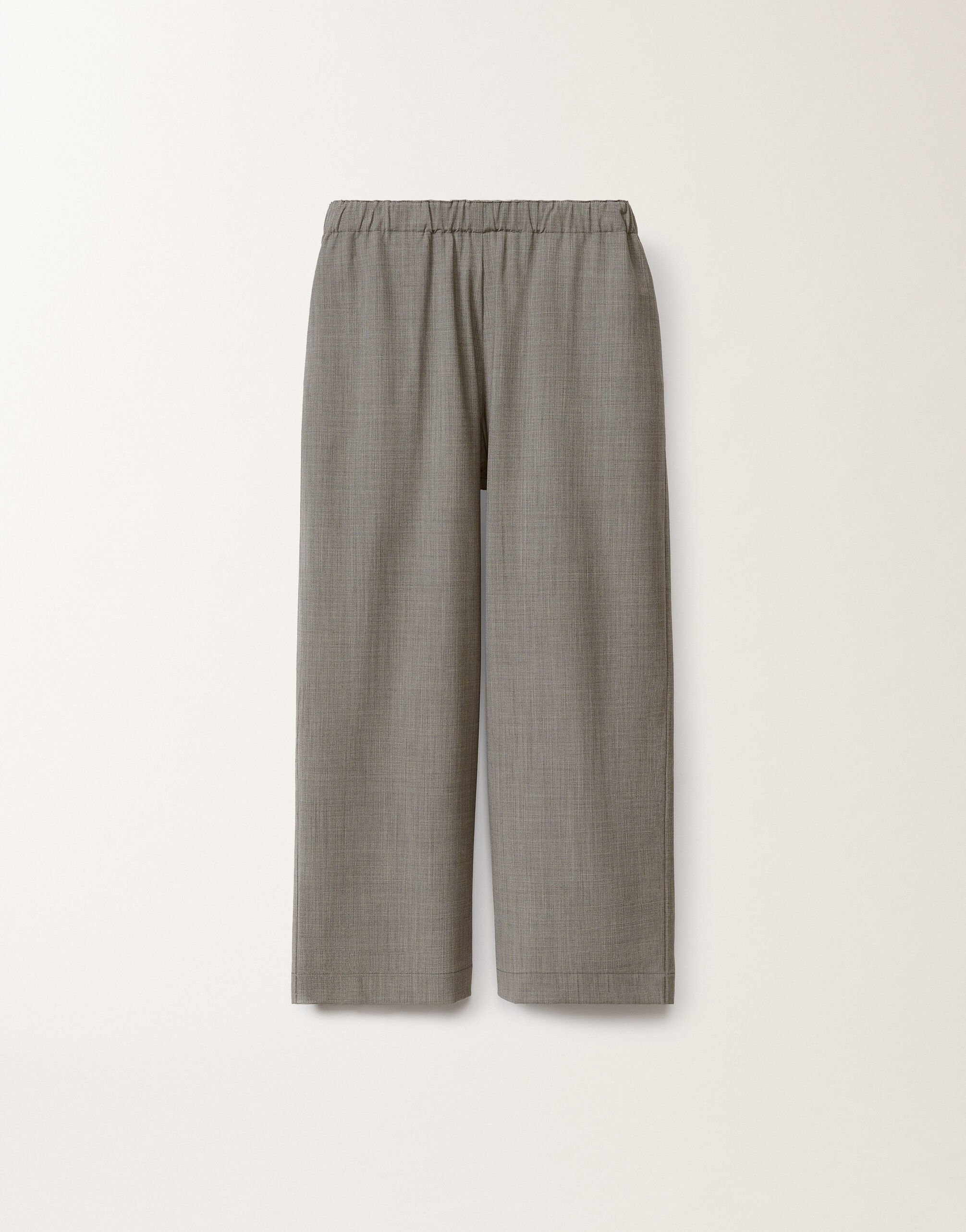 Fabiana Filippi Pantalon Trevi en laine froide, rocher chiné GRIS PAD265F310D6200000