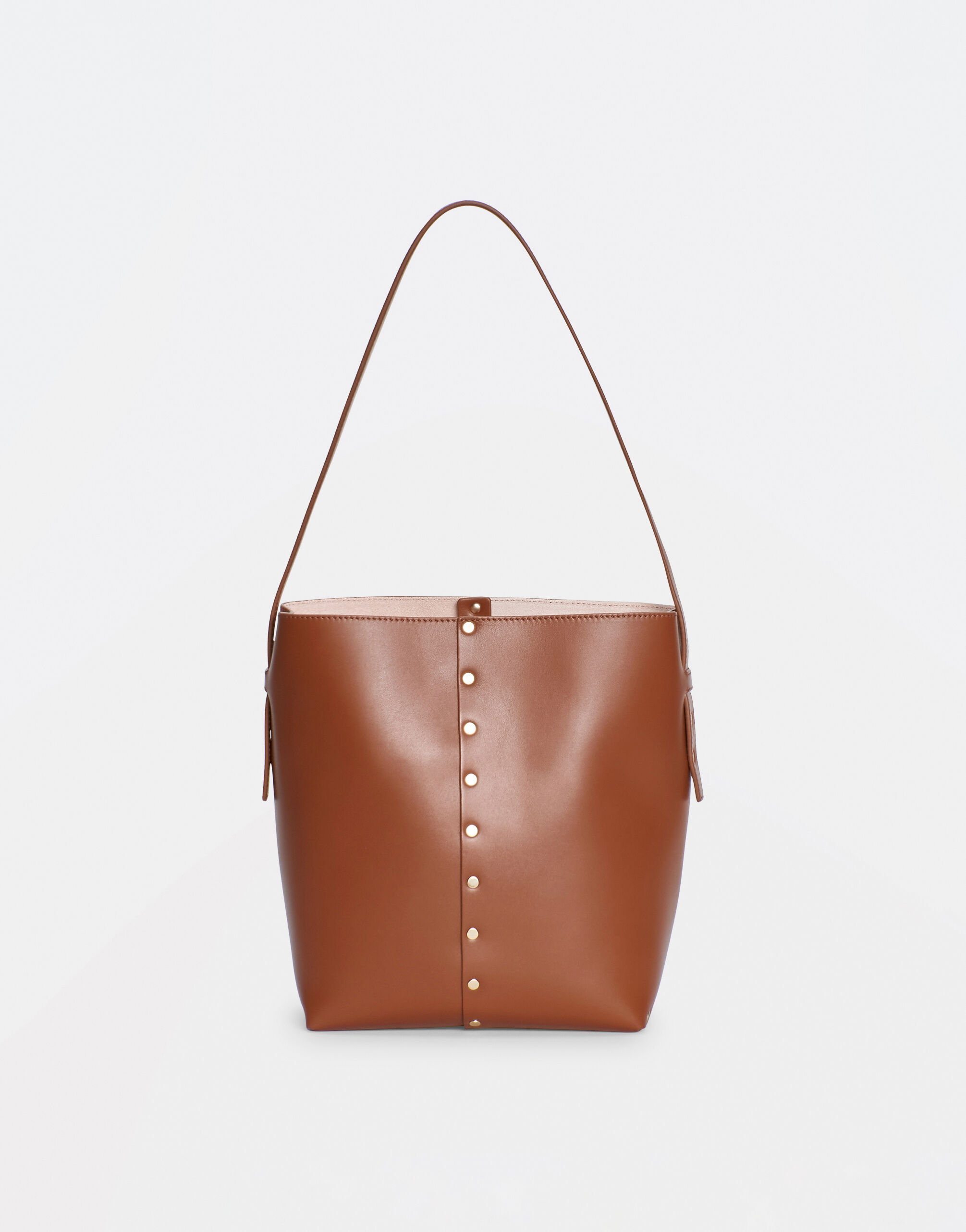 Fabiana Filippi LEATHER MINI BUCKET BAG WITH STUD DETAIL BGD274A787H1410000