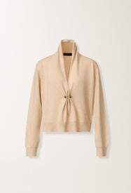 Fabiana Filippi Maglia in Platinum, corda Beige MAD225F499L5170000