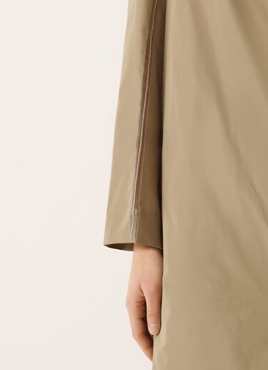 Fabiana Filippi Technical taffeta overcoat, khaki KHAKI CTD276F255M1260000