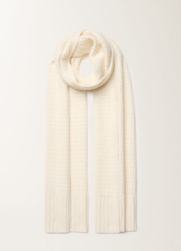 Fabiana Filippi Sciarpa in lana e seta con paillettes, bianco Bianco SAD225A953L6170000