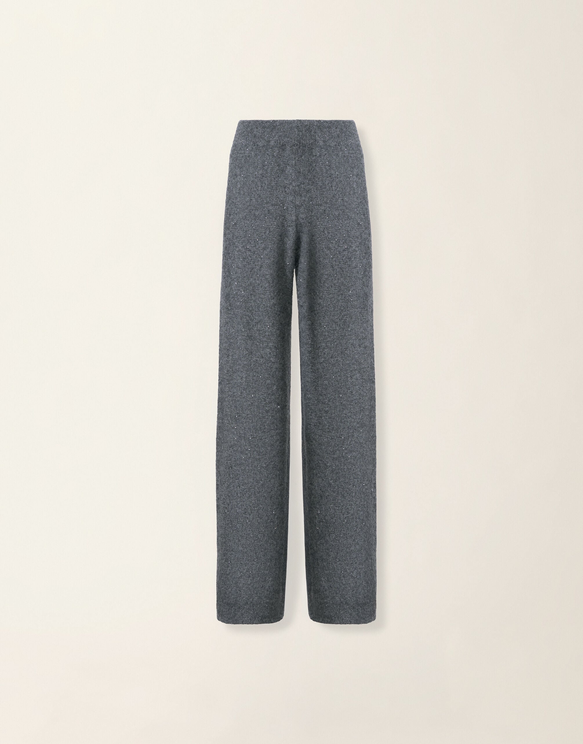Sequin yarn straight-leg trousers, charcoal Fabiana Filippi Sequin yarn straight-leg trousers, charcoal Charcoal PAD216F391D2960000