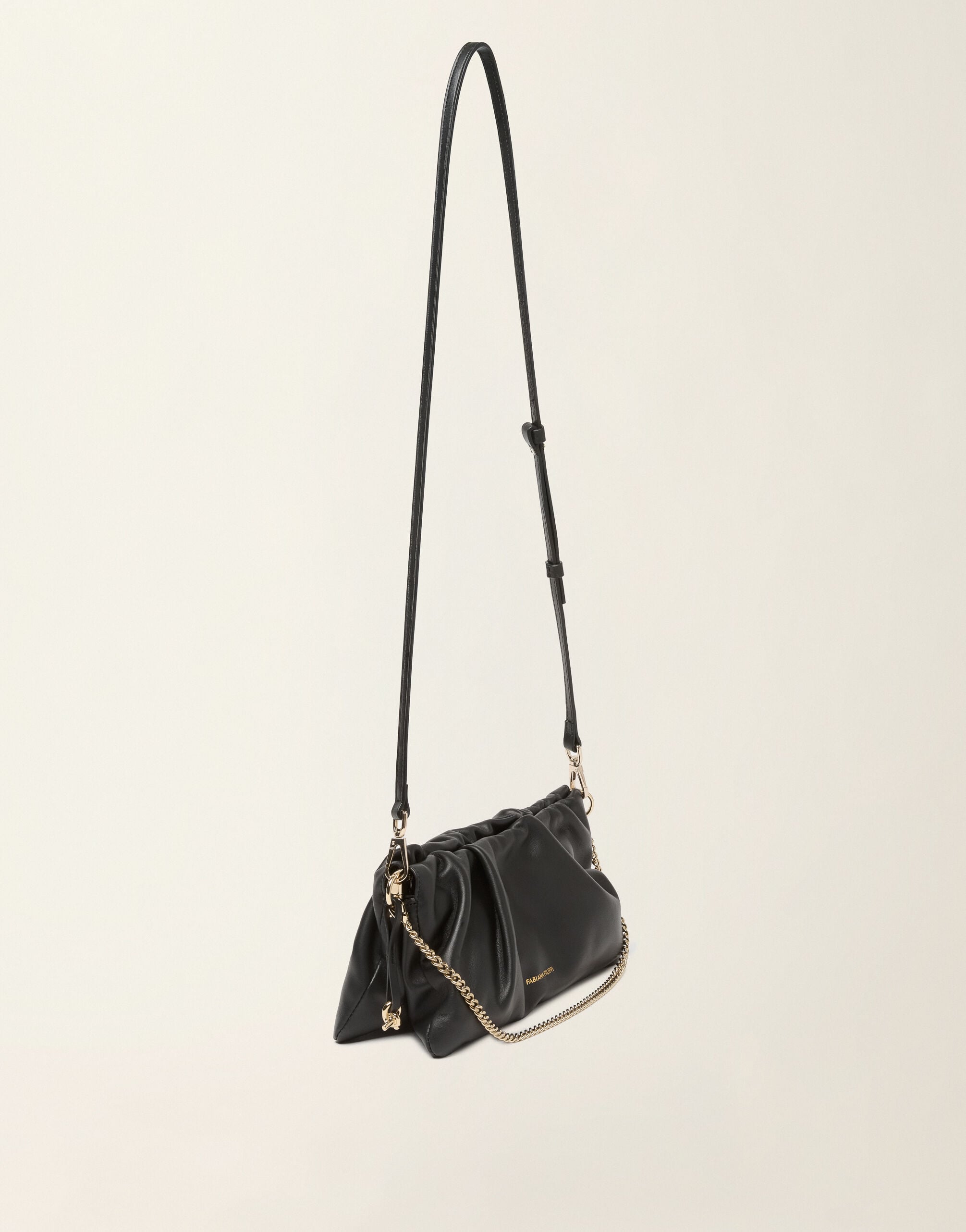 Nappa leather pouch, black Fabiana Filippi Nappa leather pouch, black Black BGD226A800M5660000
