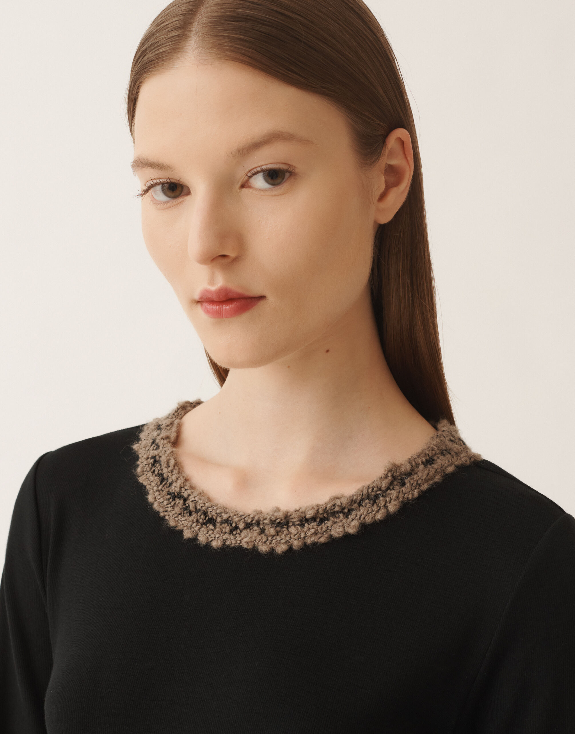 Tシャツ・カットソー FABIANA FILIPPI Women Tops JED225F598L694 825 Black Jersey T-shirt, black for Women | Fabiana Filippi®