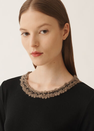 Fabiana Filippi T-shirt in jersey, nero Nero JED225F598L6940000