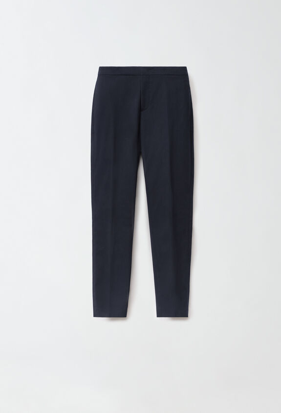 Fabiana Filippi Hose Montefalco aus Gabardine, nachtblau BLAU PAD224F326D7690000