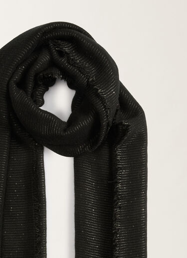 Fabiana Filippi Cashmere blend scarf with sequins, black BLACK SAD215A881L8000000