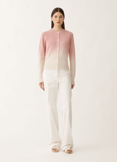 Fabiana Filippi Gradient platinum cardigan, blush PINK MAD265F103L1600000