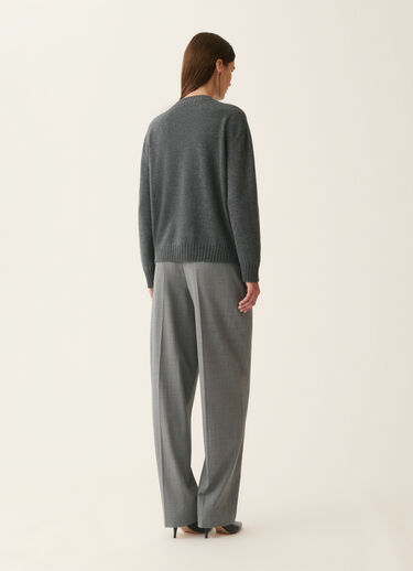 Platinum-Pullover mit Rundhalsausschnitt, Anthrazit Fabiana Filippi Platinum-Pullover mit Rundhalsausschnitt, Anthrazit Anthrazit MAD216F028M2810000
