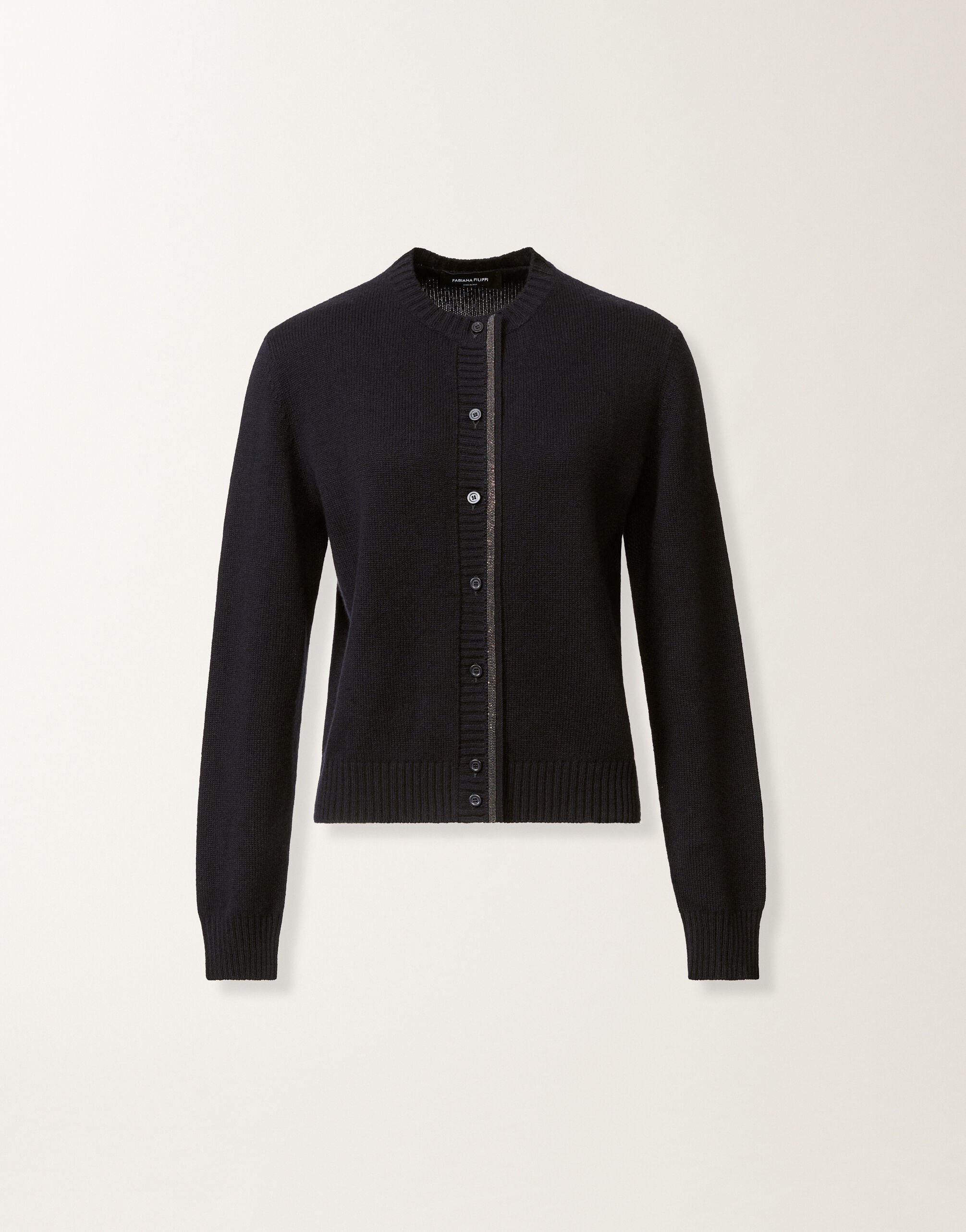 Fabiana Filippi Cardigan in Platinum, blu notte Blu MAD225F057L5170000