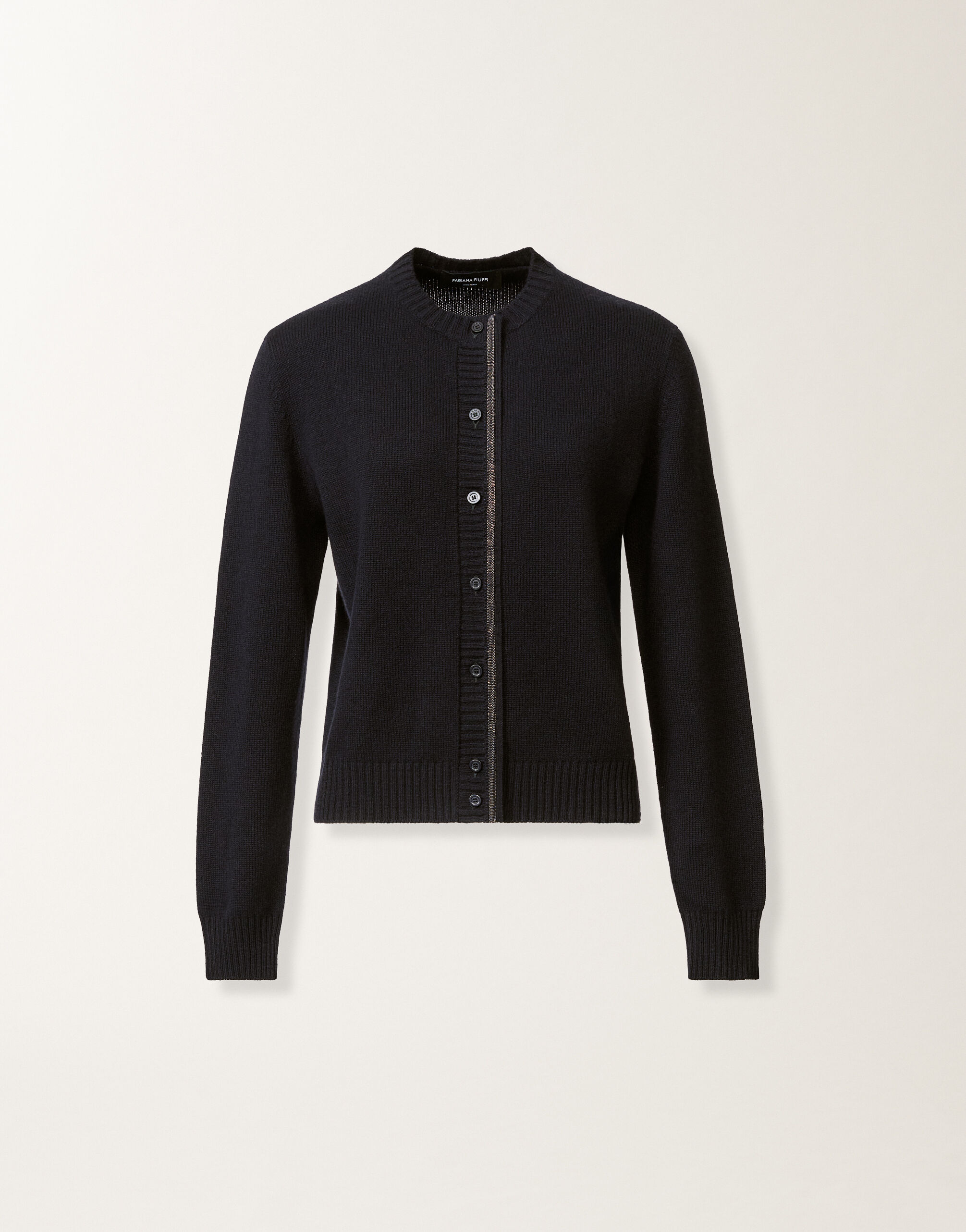 Fabiana Filippi Cardigan in Platinum, blu notte Blu MAD225F057L5170000