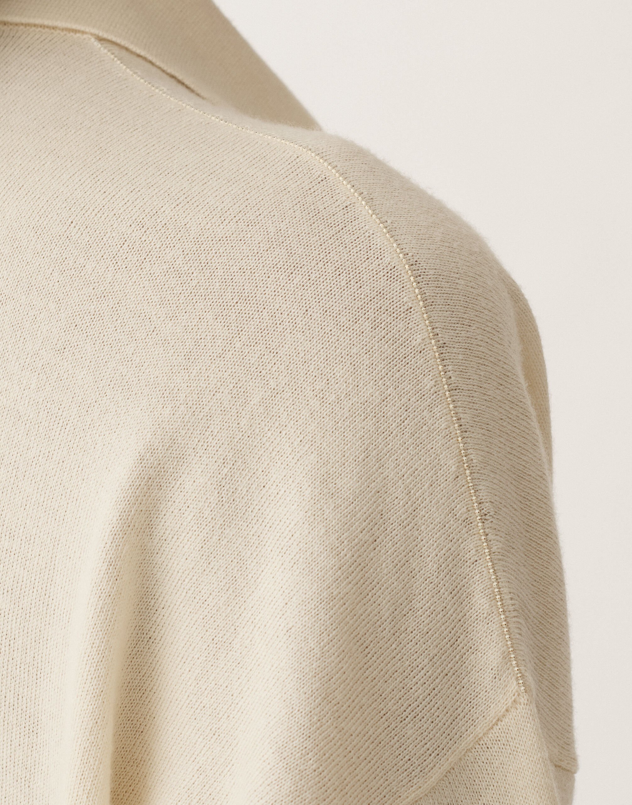 Fabiana Filippi Pullover aus Wolle und Baumwolle, vanillefarben WEISS MAD265F041L1620000